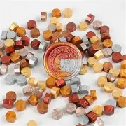 100x Retro Sealing Wax Beads Wax Seal Stamp Beaded For Wedding Craft Decor - Mix