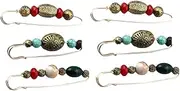 [AKOOSY] 6Pcs Creative Vintage Style Brooch for Women Durable Alloy Corsage Breastpins Elegant Lapel Pins for Costumes and Everyday Outfits Fashionable Accessories Wardrobe