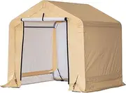 [Samland] Portable Carport Garage Shelter Canopy Heavy Duty Waterproof Cover with UV Protection, Steel Frame, and Double Zippered Doors