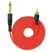 Machines Male 6.35mm to RCA Male Cable Power Cord Wire OD3.5 Multi-color