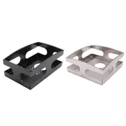 2 Pcs Square Slot Cutter for Electrical Box Drywall Outlet Cutout Tool Oscillating Square Blade for Drywall, Metal, Wood BlackSilver