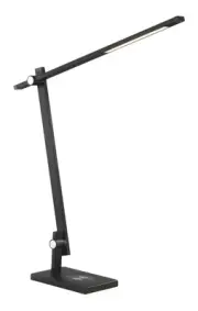 Kovacs P081-L Task Portables 19" Tall LED Boom Arm Table Lamp - Anodized Brushed