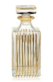 VICENZA 24K GOLD VENETIAN CRYSTAL WHISKEY DECANTER
