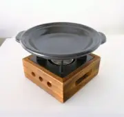 Japanese Tabletop BBQ Grill & Hibachi Wood Stove For One Pottery Banko ware Pan