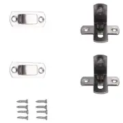 2 Pcs 90 Degree Right Angle Door Hasp Bending Buckle Bolt Sliding Lock 1072