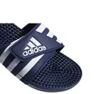 Size 13 - Adidas Adissage Slides Sandals F35579 Dark Blue Cloud White