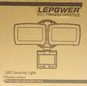 LEPOWER YY01A BR Motion Activated Light 120 VAC 28 Watt LED