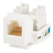 RJ-11 RJ-12 Keystone Jack Telephone/Phone 110 Type IDC Modular Wall Plate White