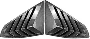 Compatible for BMW 4 Series Gran Coupe G26 2020+ Car Rear Window Shutter Cover Trim Window Louver Side Vent Trim Carbon Fiber Accessories(Carbon Fiber)