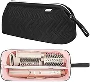 [Leudes] Hair Tools Travel Bag for Shark Flexstyle Carrying Case Portable Shark Hair Air Wrap Dryer Case Waterproof Dustproof Flat Curling Iron Travel Organizer (Black)