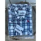 NWT UNTUCKit Women's Sorbo Button Up Long Sleeve Blue Plaid Shirt Sz 16