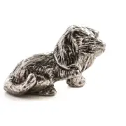Lot of 12 Miniature 3/4" Pewter Cocker Spaniel Puppy1:12 Figurines