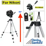 54" FULL SIZE TRIPOD + REMOTE CONTROL + MINI TRIPOD FOR NIKON D3400 D5600 D3500