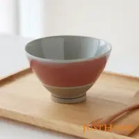 在飛比找momo購物網優惠-【Just Home】日本製色釉4.7吋陶瓷飯碗 線條紅(日