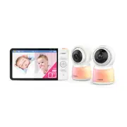 VTech 2-Camera 7 Inch Smart HD Video Baby Monitor With Remote Access 1080p