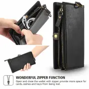 FOR iPhone 13 Pro, MAX Flip Soft Leather Wallet Cards Zip Pocket Case Cover AU