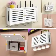 Wifi Router Rack Box Storage Wall Mounted Wireless Hanging Holder Home Decor