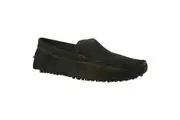 Mens Zasel Summer Boat Shoes Black Suede Casual Slip On Deck Driving Grip Loafers