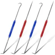 Double Pointed Scriber Metal Scribe Tool Hook and Pick Tool Set Straight 45 D...