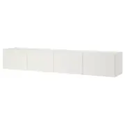 PLATSA wall storage, white Fonnes/white, 240x42x40 cm