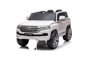 12V Licensed Toyota Land Cruiser Electric Ride on Car for kids with Remote control - White