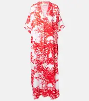[Melissa Odabash] Melissa Odabash Vanessa printed kaftan One Size red