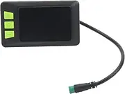 Electric Bike LCD Display Meter, Waterproof ABS Panel, 22.5mm Diameter, Compatible with 24V 36V 48V 60V Systems, for Electric Scooters and Bikes, Easy Installation,