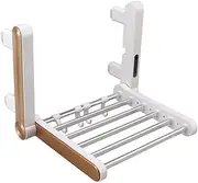 Towel rack 6 Bar Towel Warmer Wall Mounted Heated Towel Rails for Bathroom Aluminum Towel Warmer with LED Touch Switch for Balcony Bedroom Silver