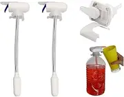 LUIVU Set of 2 Electric Automatic Tap Drink - Dispenser for Bottle Jug Spout Gallon Juice Beer Spill Proof Pump Milk Gallon - Pump Dispensers for Home and Kitchen - Tap Drink Straw