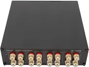 Two Amplifiers to Two Speakers, 2 in 2 Out Amplifier Speaker Switcher Distribution Box, Individual Channel Isolation Channel Speaker Switch Selector Wtih 4mm Banana Sound Jack