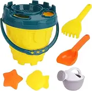 Amagogo Kids Beach Toy Set Pretend Play Birthday Gifts Sandbox Toy Bucket Spade Rake for Children Boys Girls Park Outdoor Summer