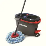 O-Cedar Rinse N Clean Spin Mop With Bucket - Black (168534)