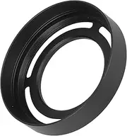 LHX10 Beautiful Appearance Hollow Metal Camera Lens Hood for Fuji X10/X20/X30 (Black)