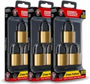 [9PCE] Handy Hardware Keyed Alike Padlocks, High-Security Locks with Same Key an