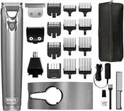 WAHL Washable Stainless Steel Multigroomer, Beard and Stubble Trimmer for Men, Hair Trimmer for Home, Nose Ear Trimmer, Men's Care Set, Fully Washable, Wireless