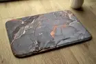 Non-Slip Bathroom Soft Rug Absorbent Bath Mat - 90x60 cm - Grey marble