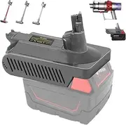 for Dyson V10 Battery Replacement, V10 Adapter for Milwaukee M18 18V Li-ion Battery Converter to for Dyson V10 Battery Work for Dyson V10 Cyclone Animal Absolute Fluffy SV12 Vacuum Cleaner