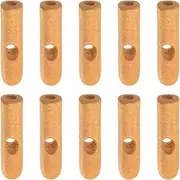 [uxcell] 10pcs Umbrella Tail Head Beads 3.2mm Hole Dia 26mm Length PVA Fiber Umbrella Components for Folding Umbrella Cover Parts, Wooden