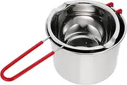 Abaodam 1set Cooking Tool Chocolate Fondue Pot Portable Stainless Steel Melting Pot for Hiking and Picnic
