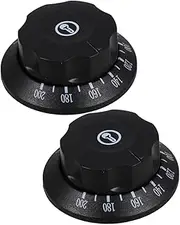 Generic 2pcs Control Knobs for Electric Oven Stove Temperature Knobs Compatible with Gas Stove Water Heater Deep Fryer Easy to Use Temperature Control Switch