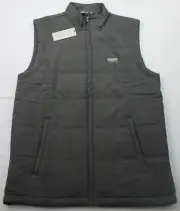Travis Mathew Seaboard Men Black Full Zipper Logo Lightweight Vest NWT S - Small