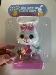 New Girl Bunny Rabbit solar dancer Dancing Spring Summer EASTER Bobble Head Toy!