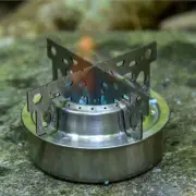 Outdoor Spirit Cooker Mini Spirit Burner Alcohol Stove with Cooking Rack