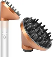 Upgraded Diffuser Attachment for Dyson Airwrap, Converting for Dyson Airwrap Styler to Hair Dryer Diffuser Attachment, for Airwrap Attachment Nozzle, 973365-01 (Rich Copper)