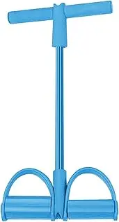 Pedal Exerciser Multi-Function Tension Rope Bands for Fitness Exercises Elastics Tape Home Resistance Bands 4 Tube Elastic Pedal Ankle Puller Foot Pedal Exerciser (Size : Blue)