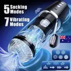Thrusting Penis Male Stroker Cup Licking Rotating Trainer Automatic Sex Toy AU