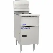 Pitco Gas Fryer Split Tank, Solid State Control , Filter Ready SSH55T-FR