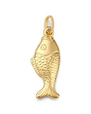 Bloomingdale's Fine Collection Fish Pendant in 14K Yellow Gold