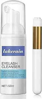 Generic Eyelash Wash Cleanser Shampoo 50ml Eyelashes Eyebrow Foaming Cleanser for Extensions & Natural Lashes Safe Makeup & Mascara Remover