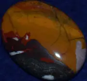Large Soap-Shaped Hematite and Jasper Palm Stone #4